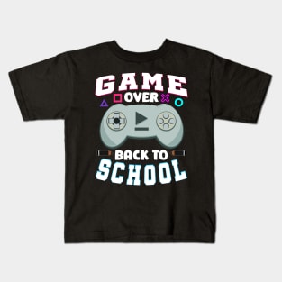 Game Over Gaming Controller Back To School Kids T-Shirt